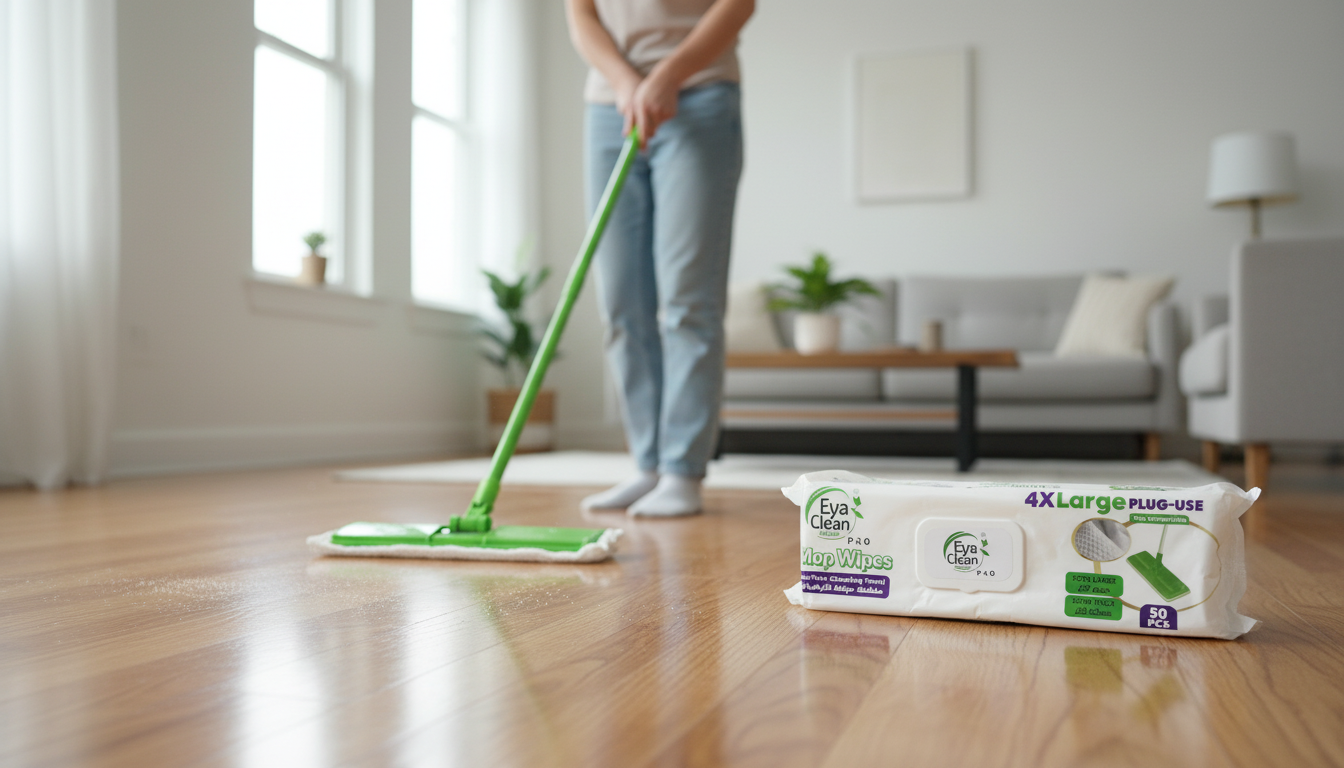 Wet floor wipes — 50-pack