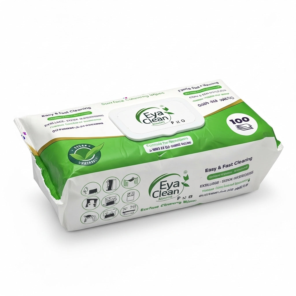 Surface cleaning wipes — 100-piece pack