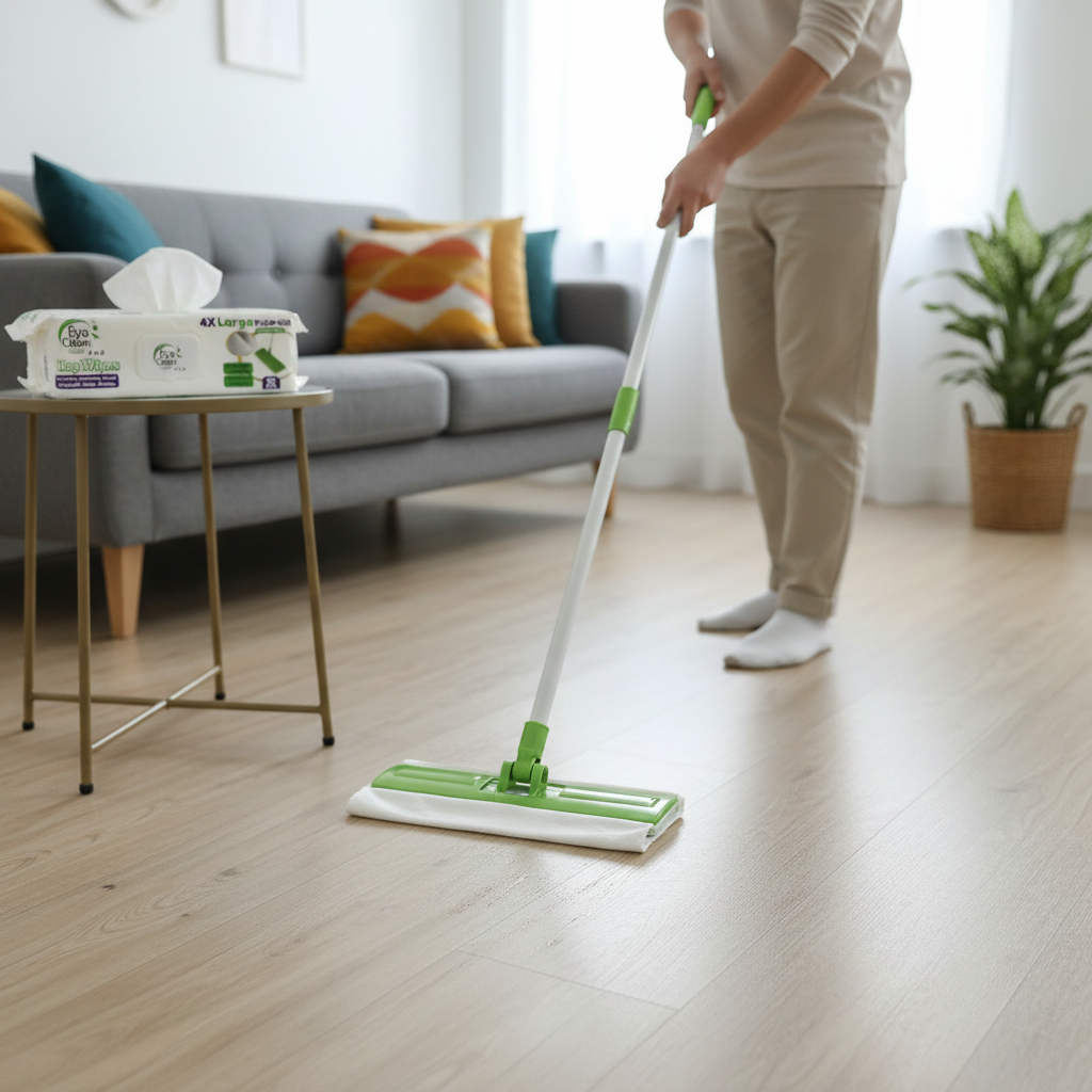 Wet floor wipes — 50-pack 
