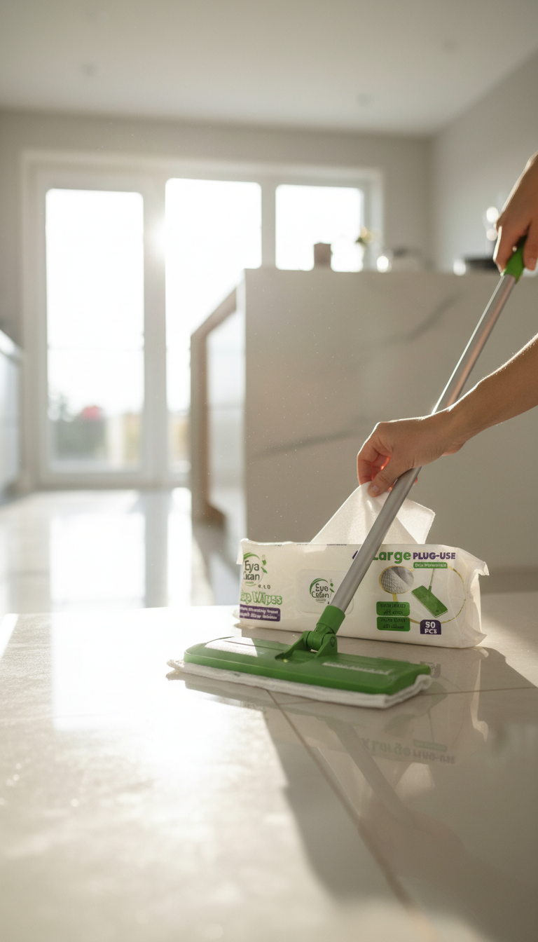 Wet floor wipes — 50-pack 
